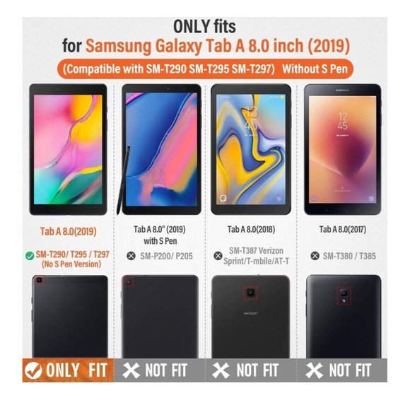 Case compatible with Galaxy Tab A 8.0 "2 - Picture 3 of 3